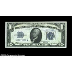 Fr. 1701 $10 1934 Silver Certificate. Choice Crisp Uncirculated.A well centered example kept from a.