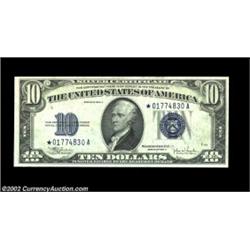 Fr. 1704* $10 1934C Silver Certificate. Gem Crisp Uncirculated.A crackling fresh star example as pre