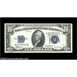 Fr. 1704* $10 1934C Silver Certificate. Choice Crisp Uncirculated.A bright and original note from th