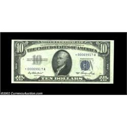 Fr. 1706* $10 1953 Silver Certificate. Gem Crisp Uncirculated.Pack fresh and vividly colored, a prem