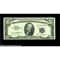 Fr. 1708 $10 1953B Silver Certificate. Gem Crisp Uncirculated.A virtually perfect example from the S