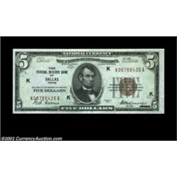 Fr. 1850-K $5 1929 Federal Reserve Bank Note. Gem Crisp UncirculatedAn absolutely original example f