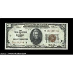 Fr. 1870-E $20 1929 Federal Reserve Bank Note. Choice About Uncirculated.Crackling fresh, just the l