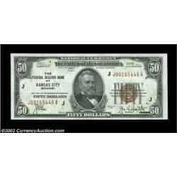 Fr. 1880-J $50 1929 Federal Reserve Bank Note. Gem Crisp Uncirculated.A fresh and original piece wit