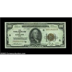 Fr. 1890-D $100 1929 Federal Reserve Bank Note. CGC Gem Uncirculated 65.The bulky hard plastic holde