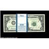 Image 1 : Fr. 1902-E $1 1963B Federal Reserve Notes. Gem Crisp Uncirculated.A fresh, original pack of 100 Rich
