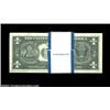 Image 2 : Fr. 1902-E $1 1963B Federal Reserve Notes. Gem Crisp Uncirculated.A fresh, original pack of 100 Rich