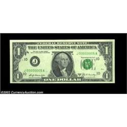 Fr. 1905-J $1 1905-J 1969B Federal Reserve Note. About Uncirculated.A couple of light creases from N