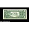 Image 2 : Fr. 1911-A* $1 1981 Federal Reserve Note. Mule Changeover Pair. Gem Crisp Uncirculated.The back chec