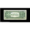 Image 4 : Fr. 1911-A* $1 1981 Federal Reserve Note. Mule Changeover Pair. Gem Crisp Uncirculated.The back chec