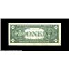 Image 4 : Fr. 1911-A* $1 1981 Federal Reserve Note. Mule Changeover Pair. Gem Crisp Uncirculated.The back chec