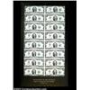 Image 1 : Fr. 1935-A* $2 1976 Federal Reserve Notes. Uncut Sheet of 16. Gem Crisp Uncirculated.This lovely she