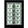 Image 1 : Fr. 1951-G $5 1928A Federal Reserve Notes. Choice Crisp Uncirculated.Five pieces, three consecutive,