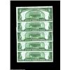 Image 2 : Fr. 1951-G $5 1928A Federal Reserve Notes. Choice Crisp Uncirculated.Five pieces, three consecutive,