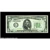 Image 1 : Fr. 1957-G* $5 1934A Federal Reserve Note. Gem Crisp Uncirculated.This gorgeous Chicago star note is