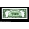 Image 2 : Fr. 1958-B $5 1934B Federal Reserve Note. Gem Crisp Uncirculated.The extremely rare Face Plate 212 e