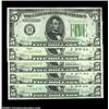 Image 1 : A Nice Grouping of 1934C $5 Feds$5 1934C Federal Reserve Notes. New York, Philadelphia, Cleveland, A