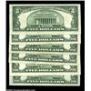 Image 2 : Series 1934D $5 Fed Grouping$5 1934D Federal Reserve Notes. Boston, Philadelphia, Cleveland, Richmon