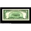 Image 2 : Fr. 1961-E* $5 1950 Federal Reserve Note. Choice Crisp Uncirculated.A very scarce star which catalog