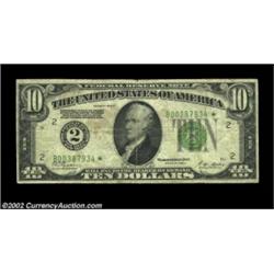 Four Early Feds.Fr. 2001-B* $10 1928A Federal Reserve Note VG-Fine, light scuffs on the backFr. 2001