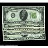 Image 1 : $10 1928B Light Green Seal Federal Reserve Notes. New York, Richmond, Chicago, St. Louis, San Franci