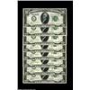 Image 1 : Fr. 2002-G $10 1928B Federal Reserve Notes. About Uncirculated.A run of eight consecutive pieces, ea
