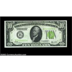 Fr. 2003-C $10 1928C Federal Reserve Note. Choice Crisp Uncirculated.A brightly colored and quite at