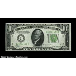 Fr. 2005-C/Fr. 2006-C $10 1934/1934A Federal Reserve Notes. Changeover Pair. Gem Crisp Uncirculated.