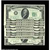 Image 1 : Fr. 2011-A $10 1950A Federal Reserve Notes. Choice Crisp Uncirculated.Ten pieces, most with less tha