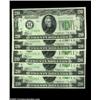 Image 1 : Five Mixed 1934B $20 Feds, including New York, Richmond, Chicago, Minneapolis, and Kansas City. All.