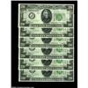 Image 1 : Fr. 2056-J $20 1934B Federal Reserve Notes. Cut Half Sheet of Six. Gem Crisp Uncirculated.A cracklin