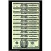 Image 1 : Fr. 2076-B $20 1999 Federal Reserve Notes. Gem Crisp Uncirculated.Ten notes, similar to the groups o