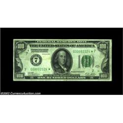 Fr. 2150-G* $100 1928 Federal Reserve Note. Very Fine-Extremely Fine.A nice example of this denomina