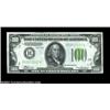 Image 1 : Two $100 Federal Reserve Notes.Fr. 2152-B $100 1934 Light Green Seal. Crisp Uncirculated.Fr. 2157-F.