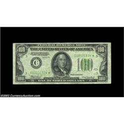 Fr. 2152-C* $100 1934 Federal Reserve Note. Extremely Fine-About Uncirculated.A new high serial from