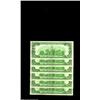 Image 2 : Fr. 2152-G $100 1934 Light Green Seal Federal Reserve Notes. Cut Half Sheet of Six. Choice-Gem Crisp