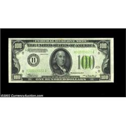 Fr. 2152-H $100 1934 Light Green Seal Federal Reserve Note. Choice Crisp Uncirculated.Gem but for a.