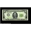 Image 1 : Fr. 2152-H $100 1934 Light Green Seal Federal Reserve Note. Choice Crisp Uncirculated.Gem but for a.