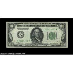 Fr. 2152-K* $100 1934 Federal Reserve Note. CGA Gem Uncirculated 66.In a hot market for small size n