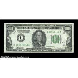 Fr. 2152-L $100 1934 Federal Reserve Note. Choice Crisp Uncirculated. Important notice: We expect to