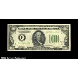 Fr. 2154-F $100 1934B Mule Federal Reserve Note. Gem Crisp Uncirculated.A beautiful note which could