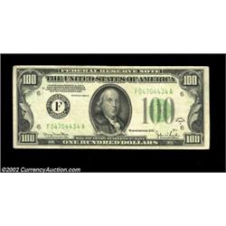 Fr. 2156-F, Fr. 2156-H $100 1934D Mule Federal Reserve Notes. Very Fine+, Very Fine.Two examples fro