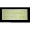 Image 1 : Fr. 2157-B $100 1950 Federal Reserve Note. Reverse Specimen. CGC Premium Gem 68.The mate to the face