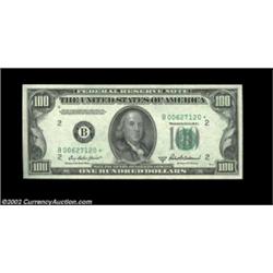 Fr. 2159-B* $100 1950B Federal Reserve Note. Gem Crisp Uncirculated.One of a perfectly centered and.