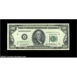 Fr. 2159-B* $100 1950B Federal Reserve Note. Choice Crisp Uncirculated.Bright and very attractive, b