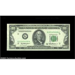 Fr. 2159-K $100 1950B Federal Reserve Note. Choice Crisp Uncirculated. Important notice: We expect t