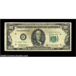 Fr. 2161-F* $100 1950D Federal Reserve Note. Extremely Fine.A tough star with a new reported high nu