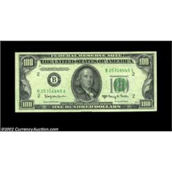 Fr. 2162-B $100 1950E Federal Reserve Note. About Uncirculated.Printed from only two districts in th