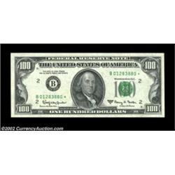 Fr. 2163-B* $100 1963A Federal Reserve Note. Gem Crisp Uncirculated.A well centered and very fresh e