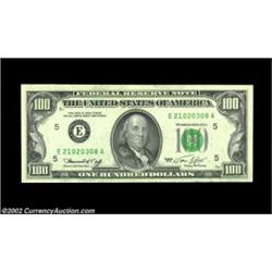 Fr. 2167-E $100 1974 Federal Reserve Note. Gem Crisp Uncirculated.Just a few digits away from the ot